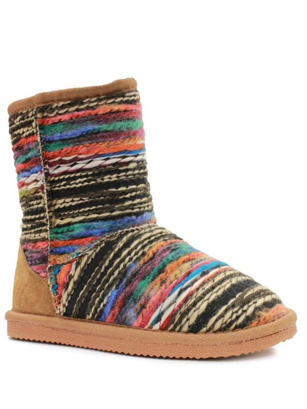 Lamo Juarez Multicolor Wool Knit Boots